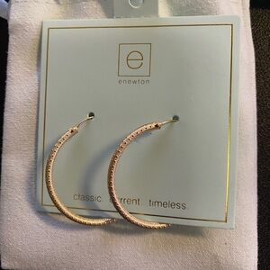 enewton Textured Gold Hoop Earrings